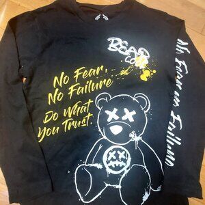 Bordo Cromato CR-24 Chrome Edge T-Shirt Black Youth‎ 8 No Fear Bear Cool New $78
